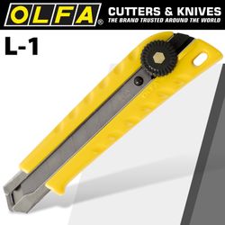 OLFA Cutter Model L-1 Heavy Duty Snap Off Knife 18mm